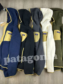 Patagonia warm hooded fleece jacket with thick plush lining-5890