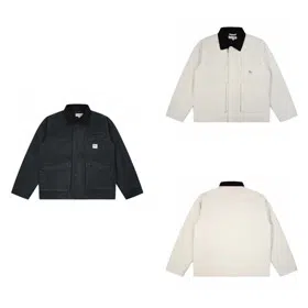 Stussy classic lapel washed cotton jacket-5891