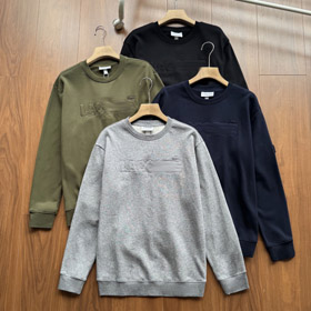 Lacoste classic logo embroidered crewneck sweatshirt-5905