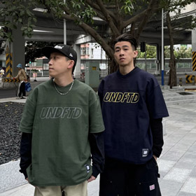 UNDEFEATED five-stripe logo printed short-sleeved sports T-shirt-5916