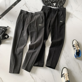 Lacoste classic wool blend straight-leg trousers-5927