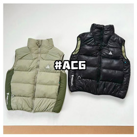 ACG stand-collar warm color-block cotton vest-5931