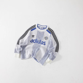 Adidas New Loose-Fit Crewneck Long-Sleeve Sweater Jersey-6020