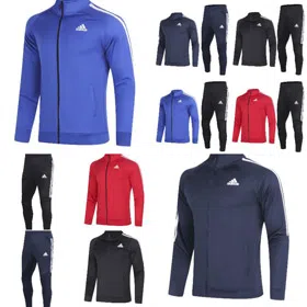 Adidas New Long-Sleeve Casual Sports Soccer Training Zip-Up Tracksuit-6094