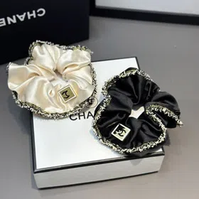 Chanel Retro Minimalist Fabric Tassel Hair Tie-6229
