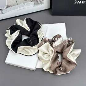 Chanel satin high-end versatile scrunchie-6257