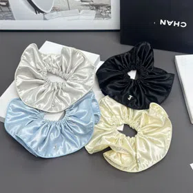 Chanel solid color high-quality scrunchie-6259