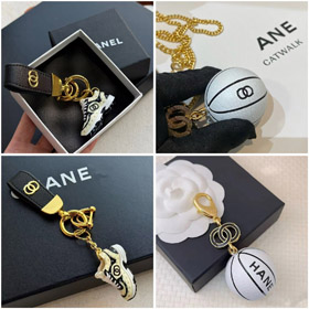 Chanel Vintage Minimalist Basketball Necklace Collarbone Chain-6275