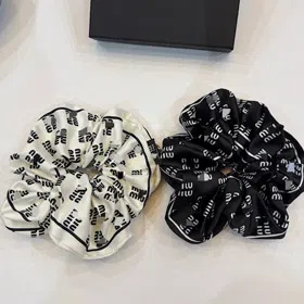 Miu Miu satin M-shaped scrunchie-6282
