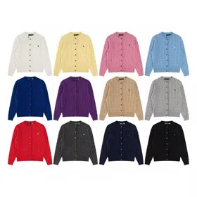 Polo Ralph Lauren casual and versatile cable knit cardigan sweater-6294