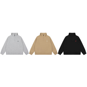 Polo Ralph Lauren Half-zip Stand Collar Long-sleeved Sweatshirt-6325