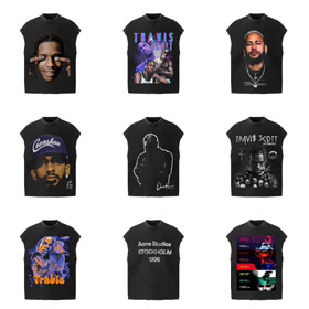 Travis Scott x Astroworld Printed Short Sleeveless T-Shirt-6380