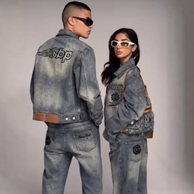 Broken Planet BP New Loose-fitting Washed Denim Jacket and Pants-6383