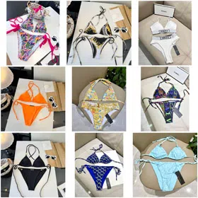 Versace New Breathable and Comfortable Two-Piece Swimsuit Set-6451