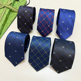 Gucci Diamond Jacquard Silk Business Formal Tie-6550