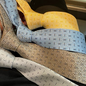 Hermès Light Luxury All-Over Jacquard Silk Tie-6587