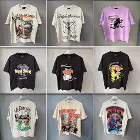 Triple Sevens Cartoon Print Pure Cotton Short-Sleeve T-Shirt-6606