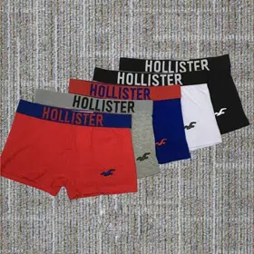 Hollister Seagull Embroidery Color Block Waist Men Boxer Briefs-6677