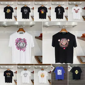 Versace New Crew-Neck Cotton Short-Sleeve T-Shirt-1197